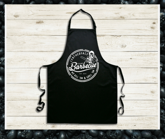 Apron- Leather Face BBQ