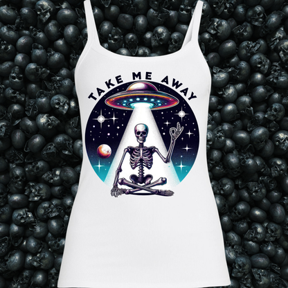 Alien Spaceship Take Me Away Tank Top