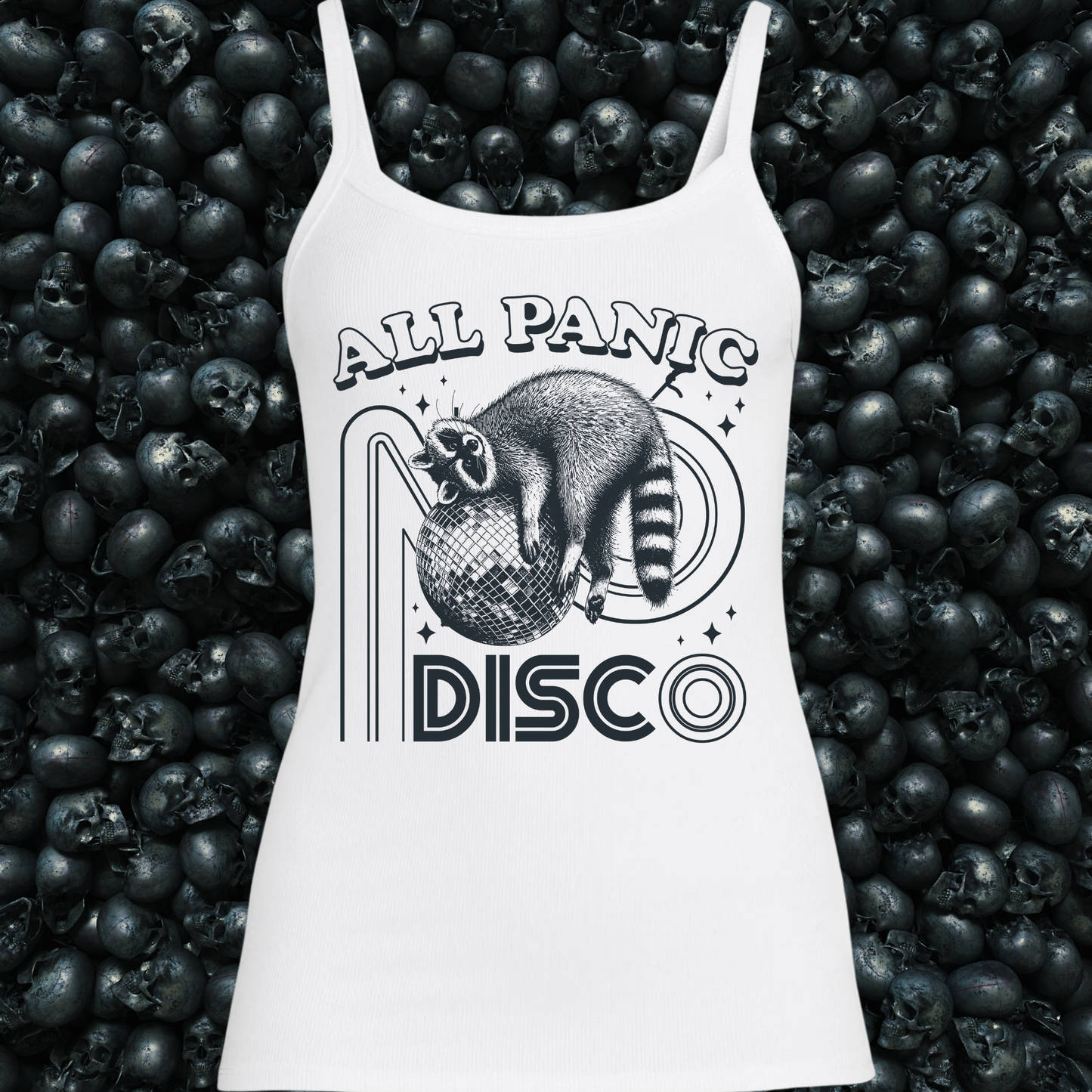 All Panic No Disco Racoon Tank Top