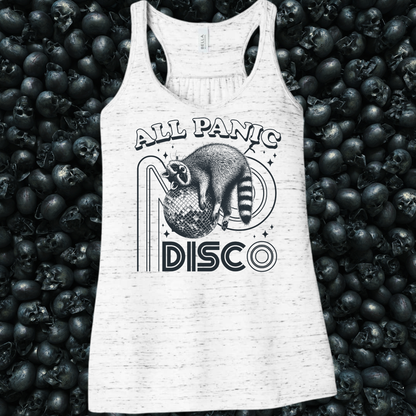 All Panic No Disco Racoon Tank Top