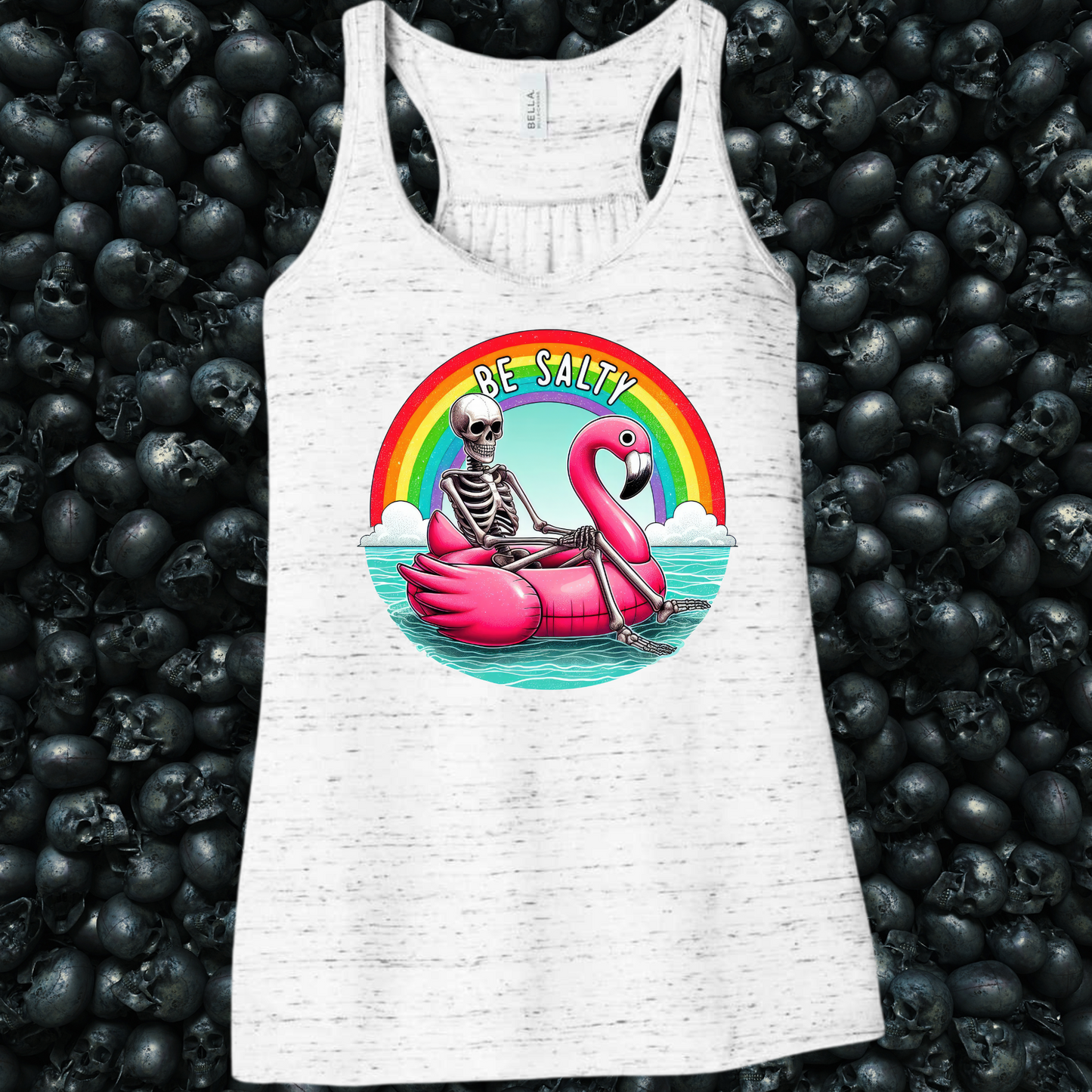 Be Salty Summer Skeleton Floatie Tank Top