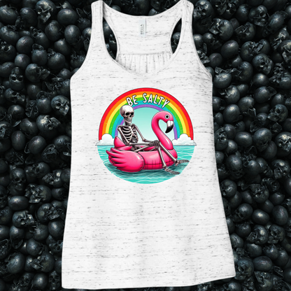 Be Salty Summer Skeleton Floatie Tank Top