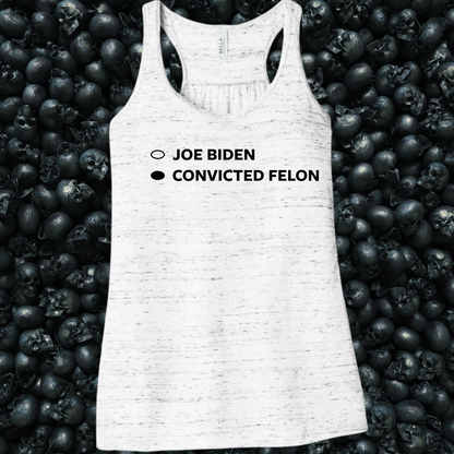 Ballot Style Convicted Felon Trump 2024 Tank Top