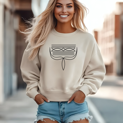 Boot Stitch Pattern Sweatshirt