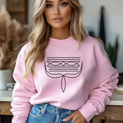 Boot Stitch Pattern Sweatshirt