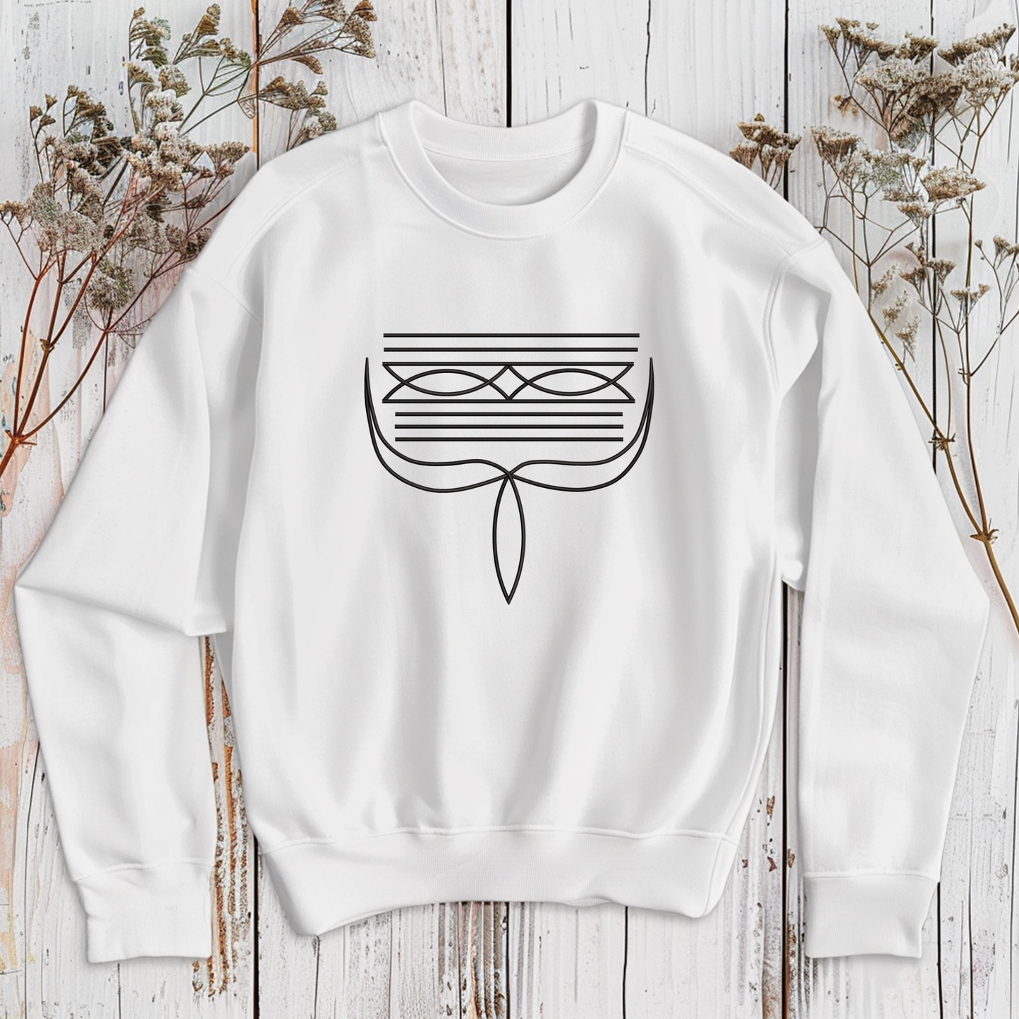 Boot Stitch Pattern Sweatshirt