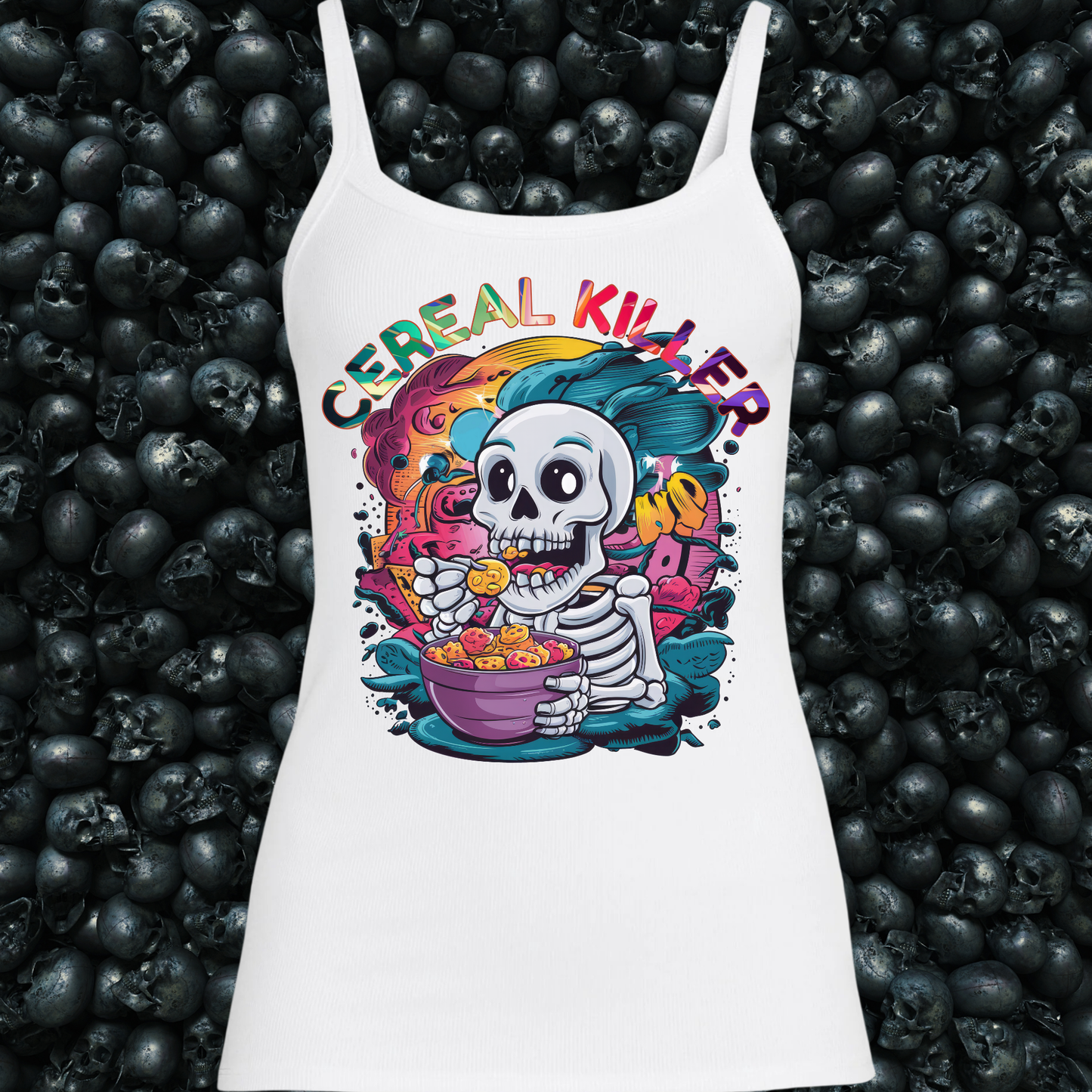 Cereal Killer Skeleton Tank Top