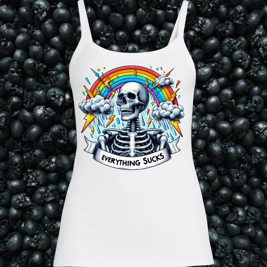 Everything Sucks Skeleton Tank Top