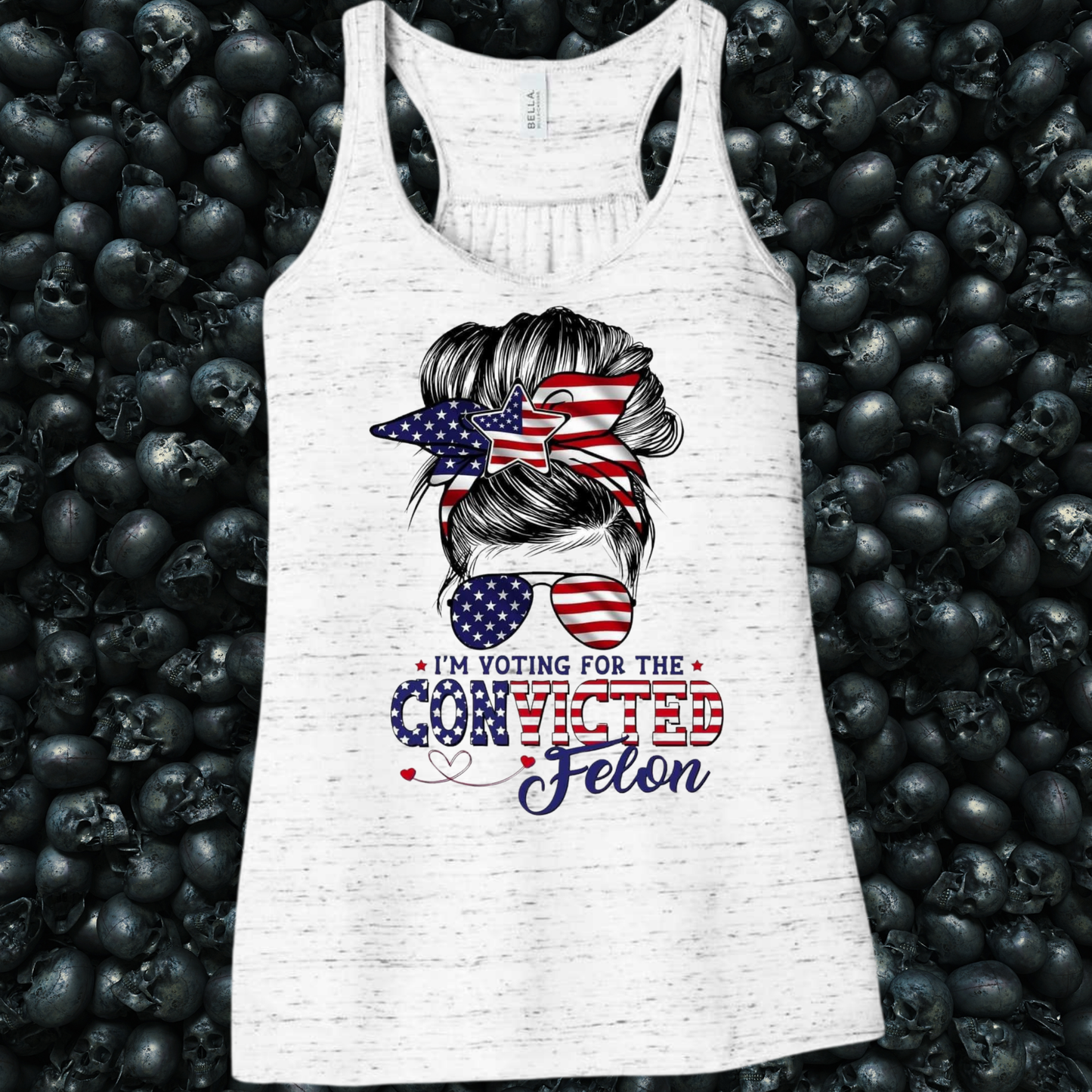 Trump 2024 Girl I'm Voting for the Convicted Felon Tank Top