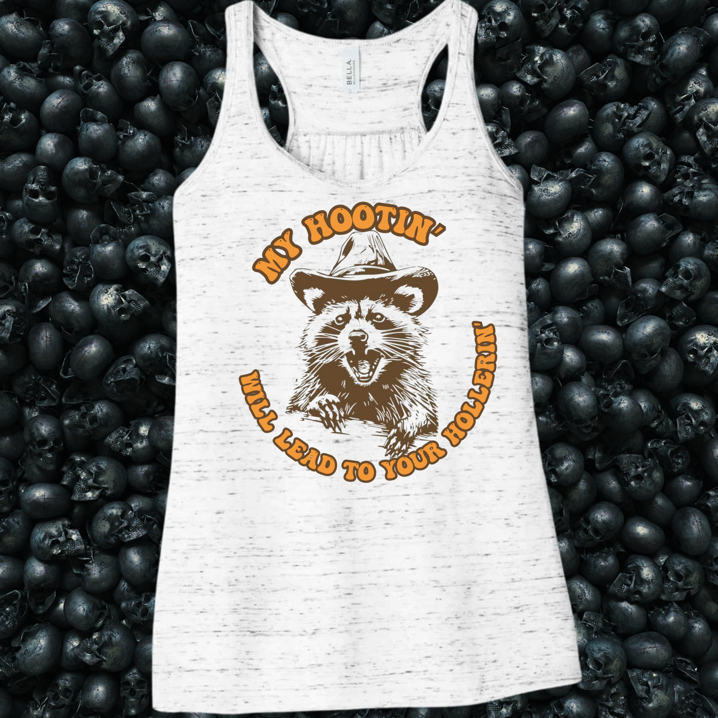 My Hootin' will lead to your Hollerin' Racoon Tank Top