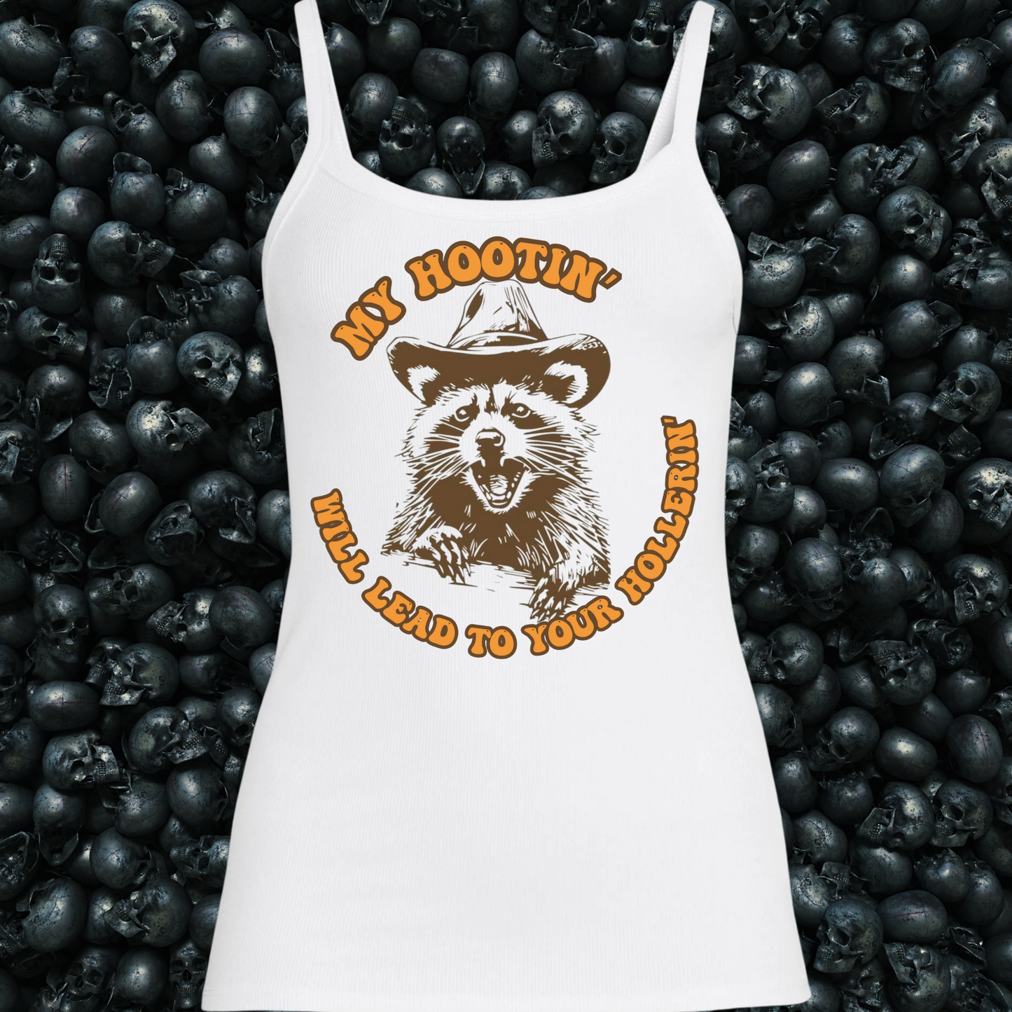 My Hootin' will lead to your Hollerin' Racoon Tank Top