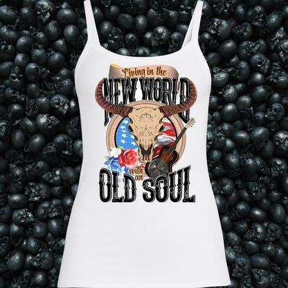 Living in the New World with an Old Soul Tank Top