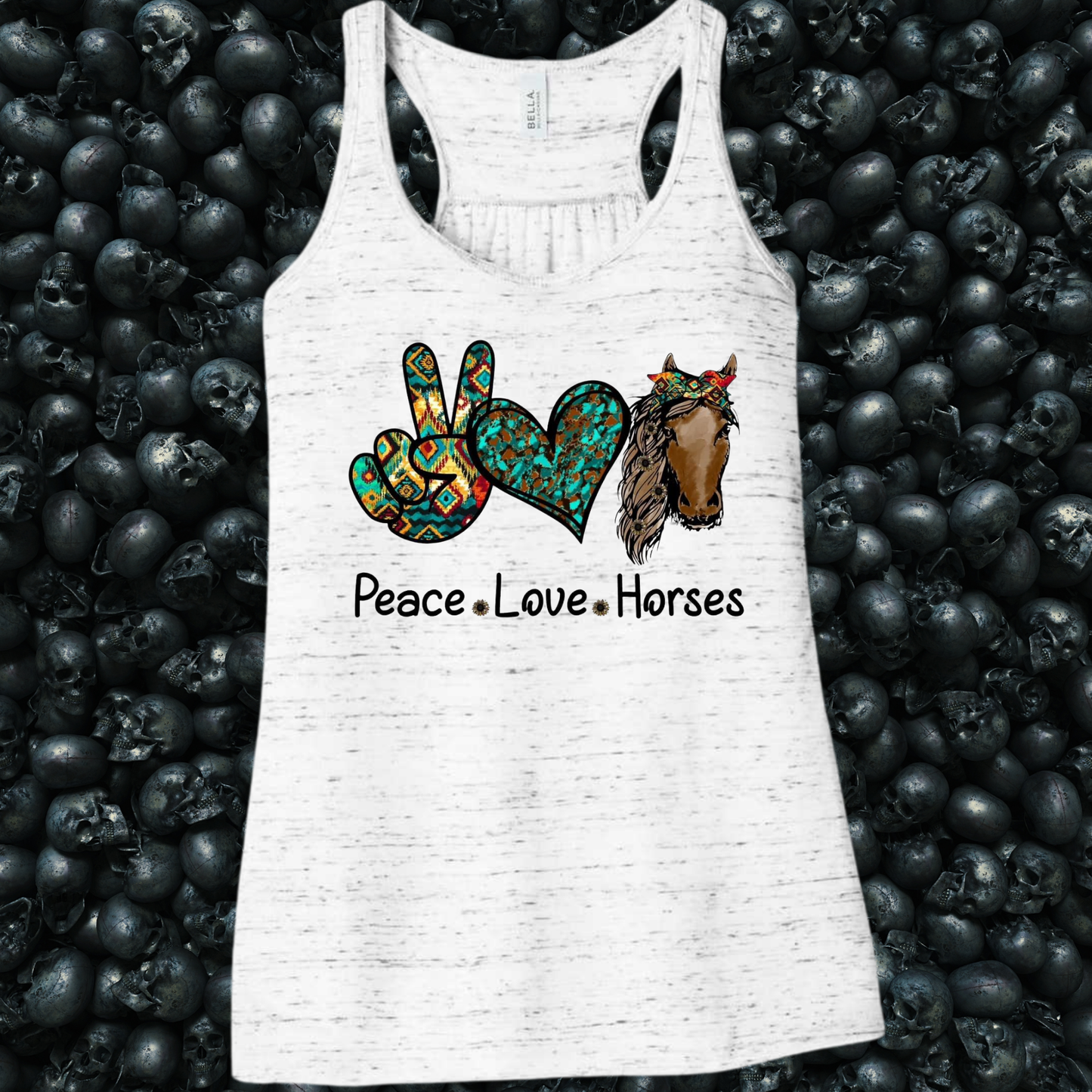 Peace, Love, Horses Tank Top