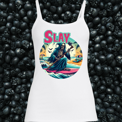 Grim Reaper Slay Surfing Tank Top