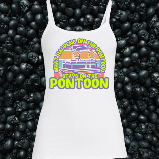 What Happens on the Pontoon, Stays on the Pontoon Tank Top