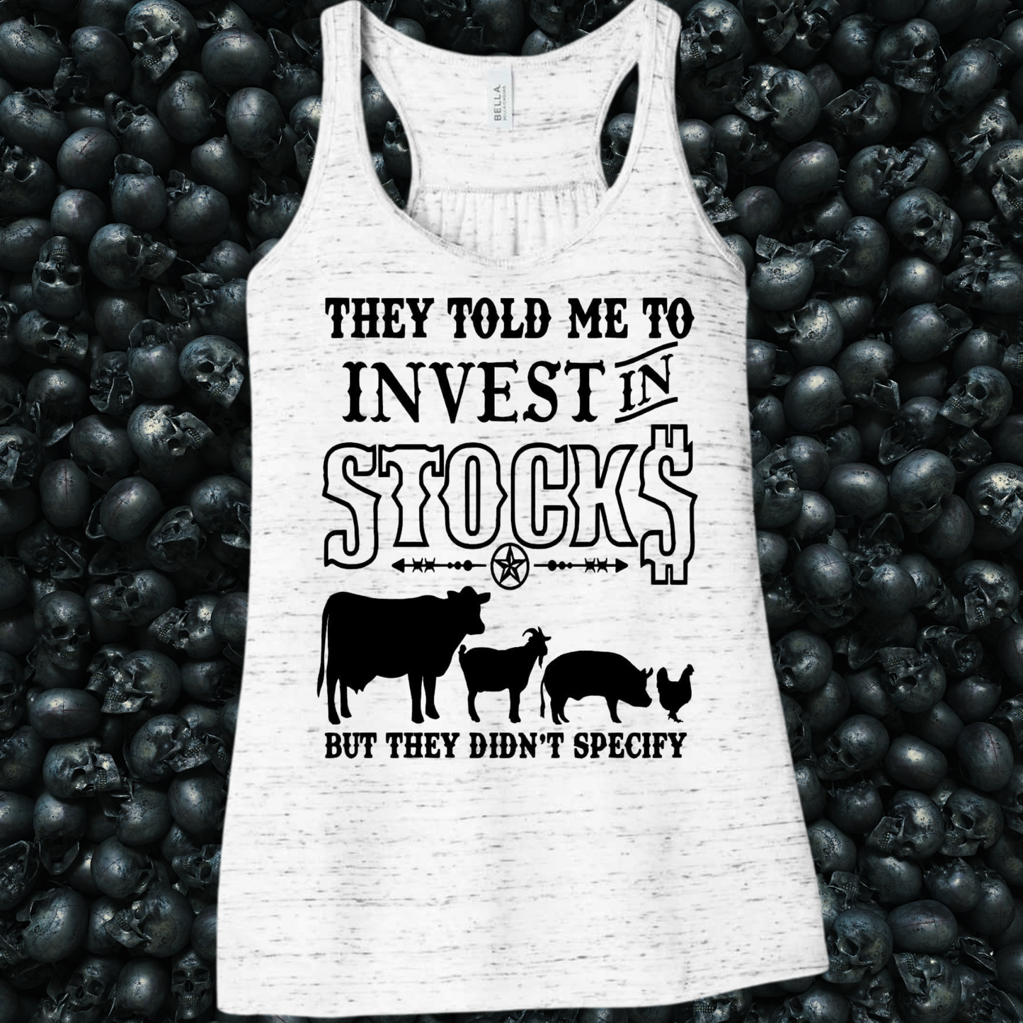 Invest in Stocks Western Ranching Tank Top