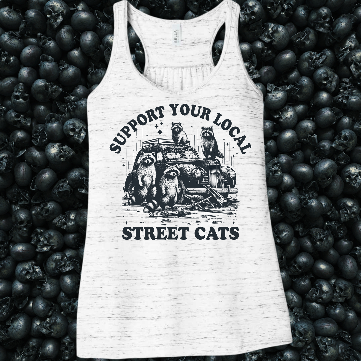 Support Your Local Street Cats Racoons Tank Top