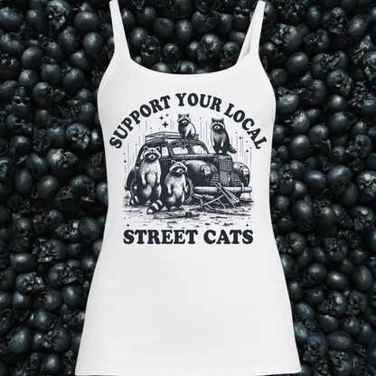 Support Your Local Street Cats Racoons Tank Top