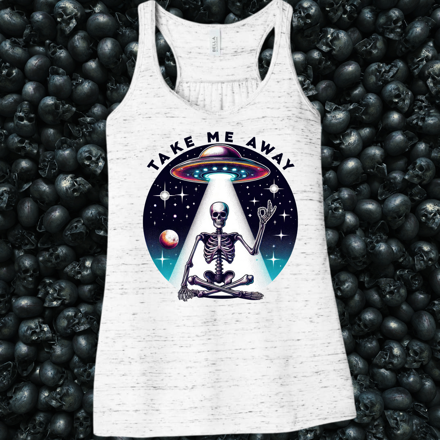 Alien Spaceship Take Me Away Tank Top