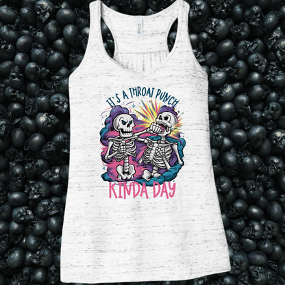 It's a throat punch kind of day skeletons Tank Top