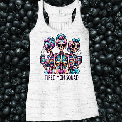 Tired Mom Squad Skeleton Tank Top