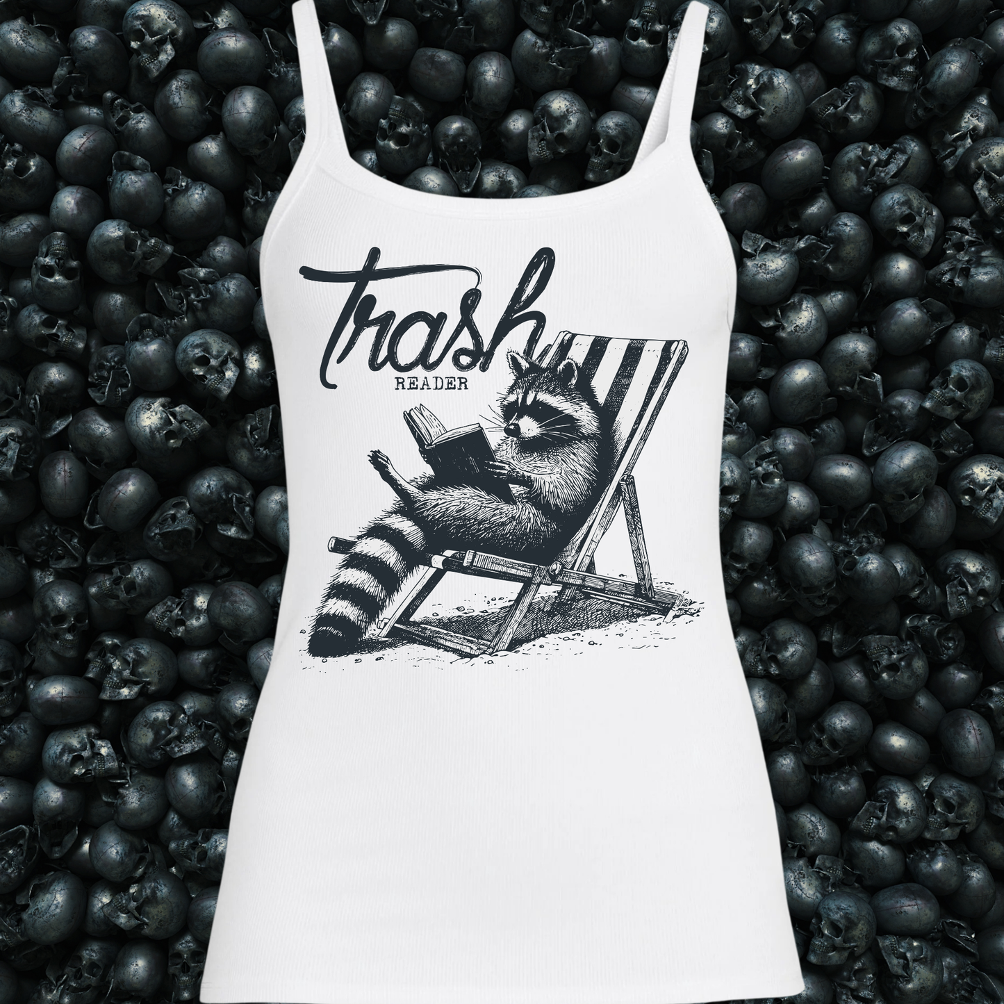 Trash Reader Racoon Tank Top