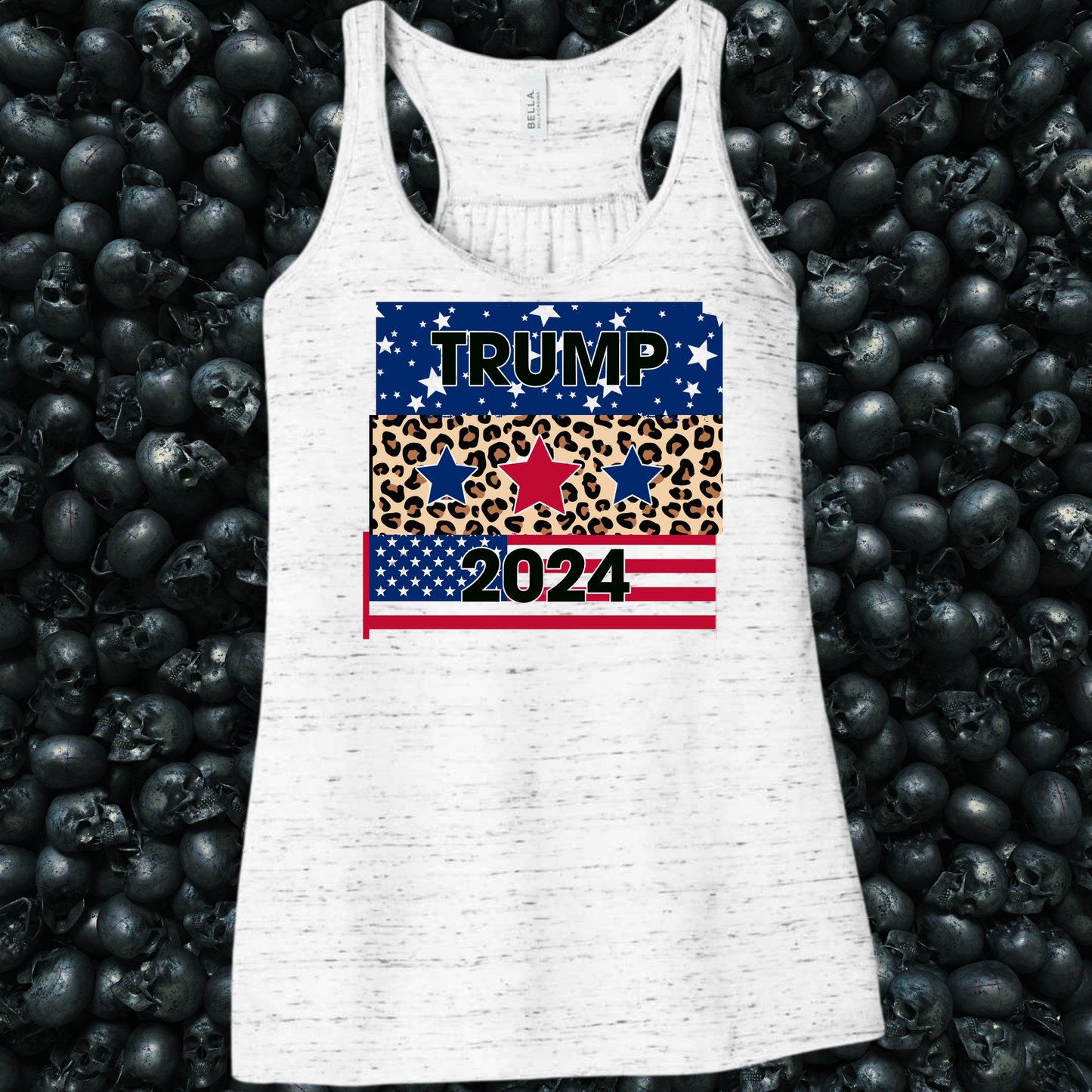 Trump 2024 Cheetah & Stars Tank Top