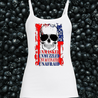 Unmasked, Unmuzzled, Unvaccinated, Unafraid Tank Top