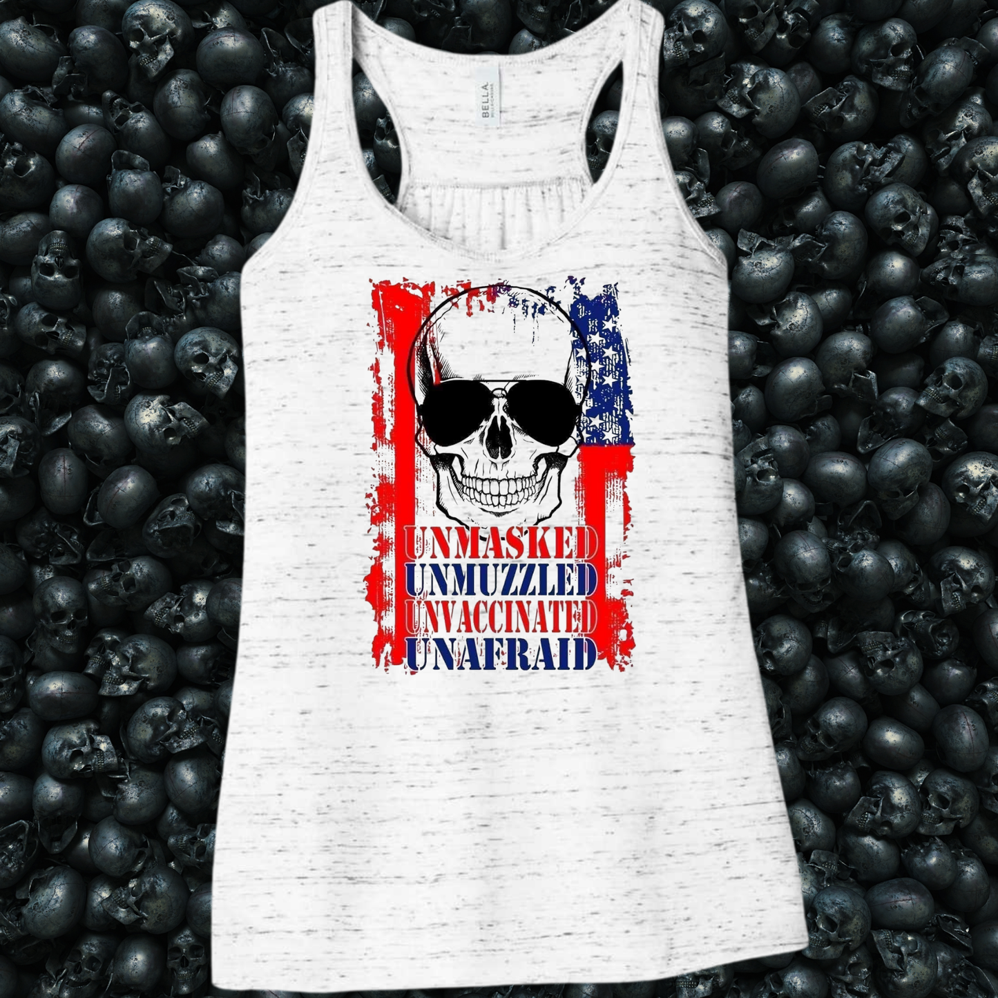 Unmasked, Unmuzzled, Unvaccinated, Unafraid Tank Top