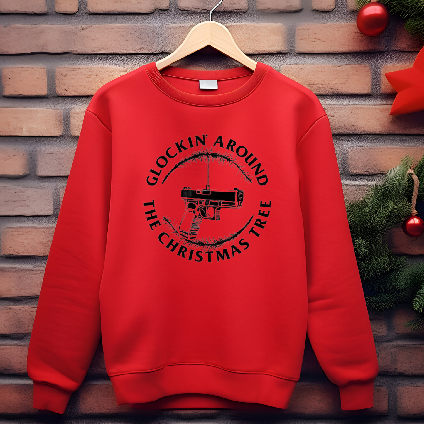 Glockin' Around the Christmas Tree Crewneck