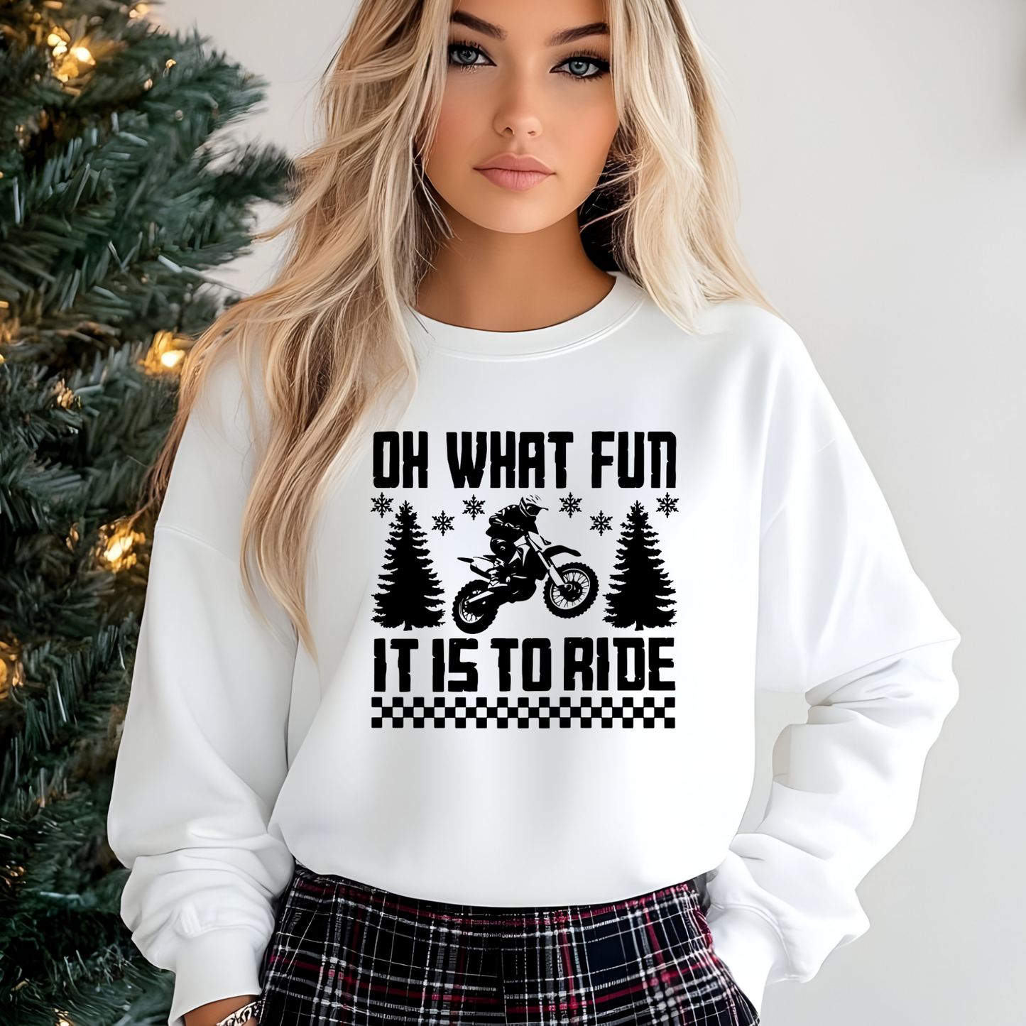 Oh What Fun it is to Ride Crewneck